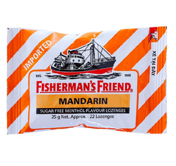 [T01312] Fisherman's Friend Kẹo Con Tàu Mandarin Quýt (Gói/25g) 