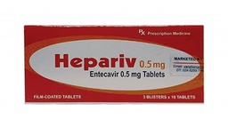 [T01504] Hepariv Entecavir 0.5mg Ấn Độ (H/30v) Date 01/2027