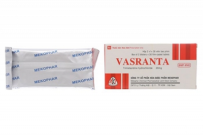 [T01514] Vasranta Trimetazidin 20mg Mekophar (H/60v)   ( Vastarel nội ) Date 12/2025