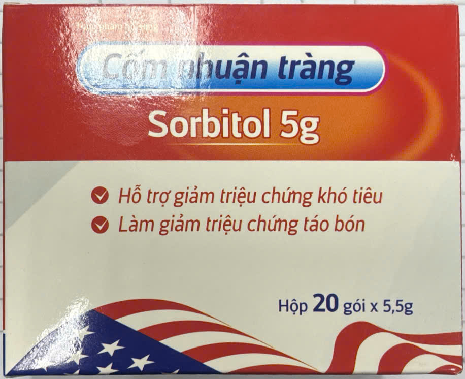 [T01528] Sorbitol 5g Cốm Nhuận Tràng MEPHAR  (H/20gói/5.5g)