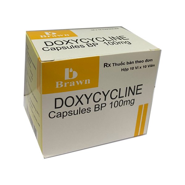 [T01552] Doxycycline 100mg Brawn (H/100v)  date 12/2026