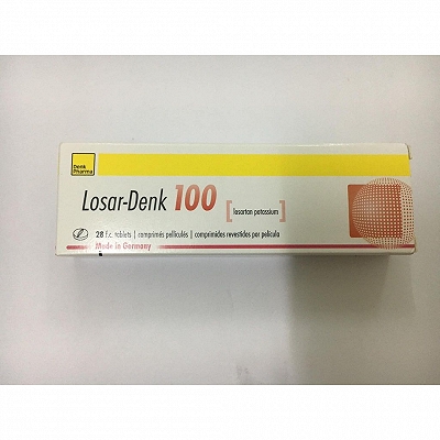 [T01560] Losar Denk Losartan 100mg Denk Đức(H/28v) Date 08/2025