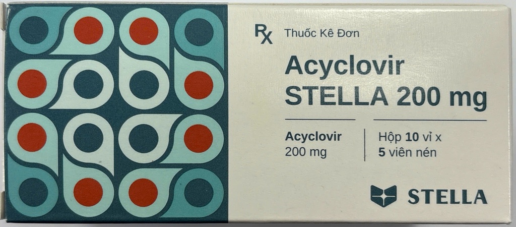 [T01602]  Acyclovir 200mg Stella (H/50v)