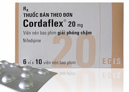 [T01608] Cordaflex Nifedipine 20mg Egis Pharma (H/60v)