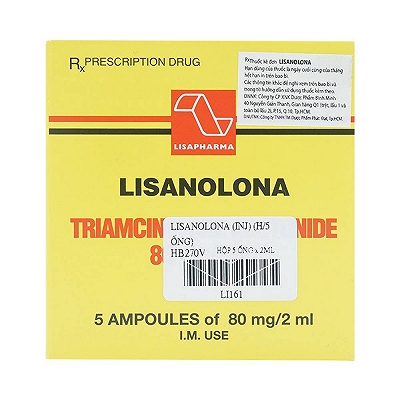 [T01617] Lisanolona 80mg/2ml tiêm Lisapharm (H/5o/2ml) date 09/2027