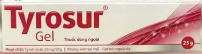 [T01710] Tyrosur Tyrothricin 25mg/25g Engelhard Arzneimittel Đức (Tuýp/25g) Date 02/2027