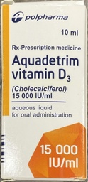 [T01793] Aquadetrim Vitamin D3 Medana (Lọ/10ml) Date 02/2027