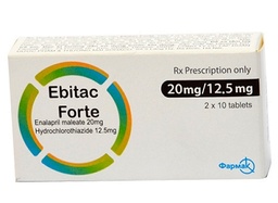 [T01859] Ebitac Forte 20mg/12.5mg Farmak (H/20v) Date 11/2025