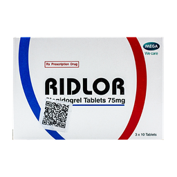 [T01904]  Ridlor Clopidogrel 75mg Mega (H/30v)