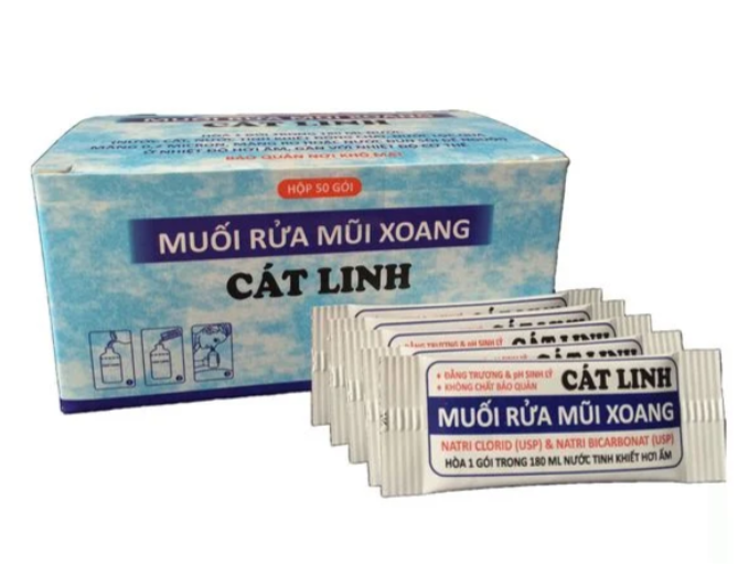 [T01990] Muối Rửa Mũi Xoang Cát Linh (H/50gói)