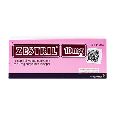 [T02016]  Zestril lisinopril 10mg Astrazenca (H/28v) date 12/2027
