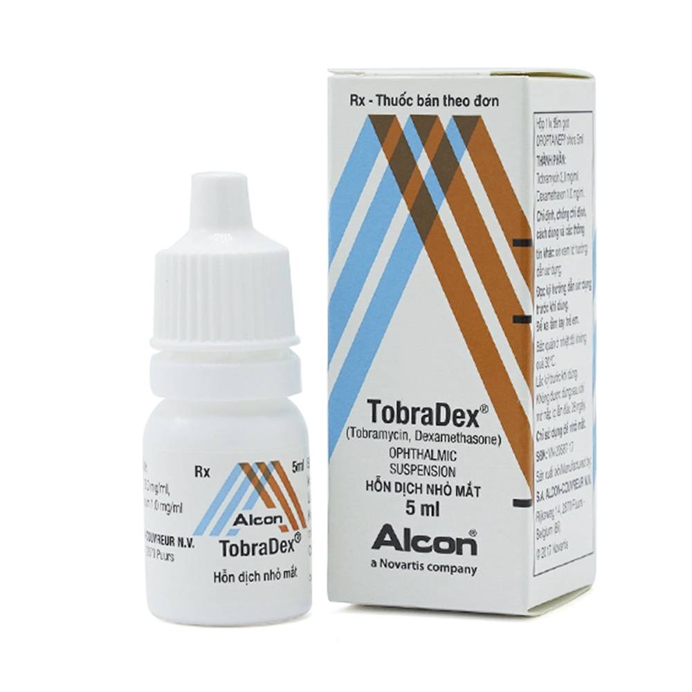 [T02088] Tobradex nhỏ mắt  Alcon Novartis (Lọ/5ml) date 03/2027