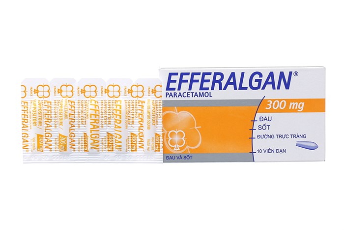 [T02133] Efferalgan 300mg viên đặt Pháp (H/10v)  