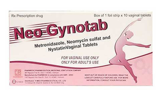 [T02184] Neo Gynotab viên đặt phụ khoa Pharmedic (H/10v)