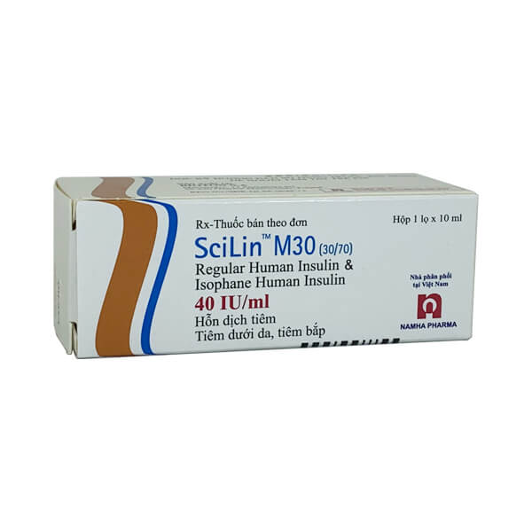 [T02266] Thuốc tiêm Scilin M30 40IU/ml Ba Lan (Lọ/10ml)
