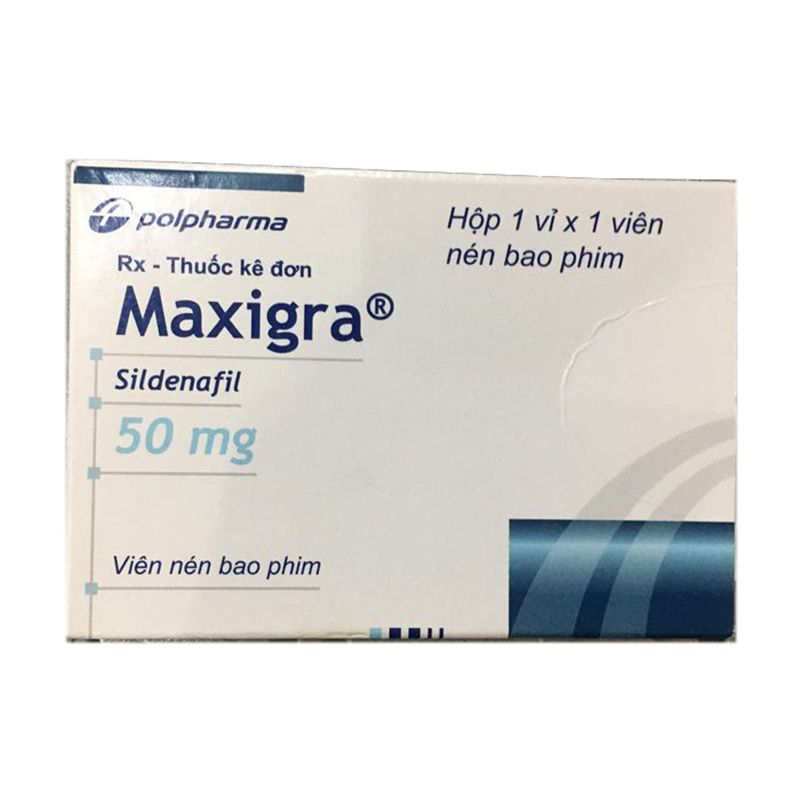 [T02460] Maxigra Sildenafil 50mg Ba Lan (H/1v)