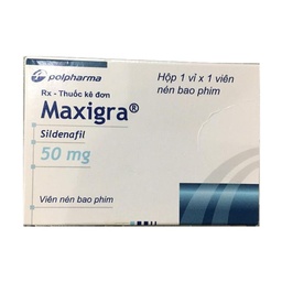 [T02460] Maxigra Sildenafil 50mg Ba Lan (H/1v) Date 11/2025