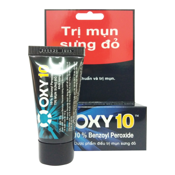 [T02529] Oxy 10 trị mụn sưng đỏ Rohto (Tuýp/10g) Date 04/2026