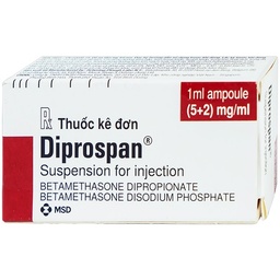[T02584] Diprospan Betamethasone Tiêm Inj Belgium (H/1o/1ml) Date 09/2027