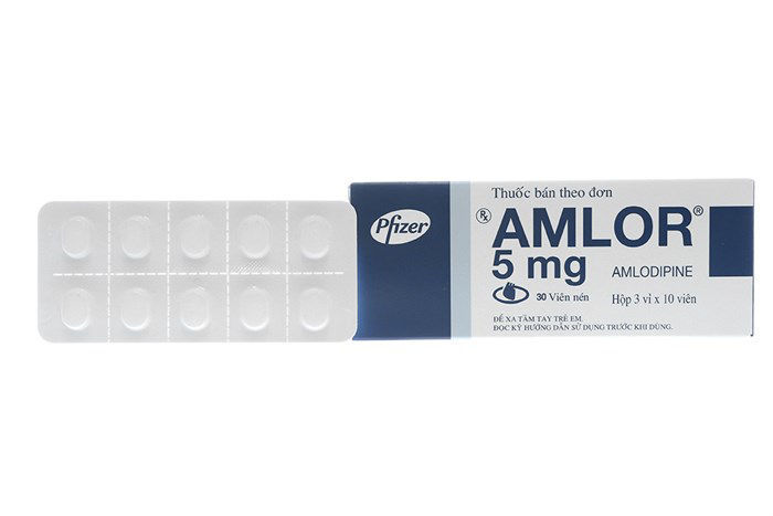 [T02674] Amlor Amlodipine 5mg Pfizer viên nén(H/30v) date 06/2026