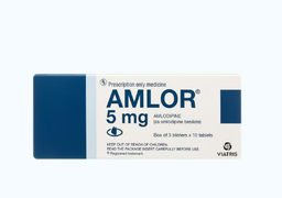 [T02674] Amlor Amlodipine 5mg viên nén(H/30v) Date 07/2027