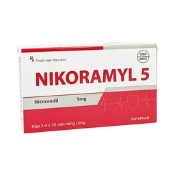 [T02856] Nikoramyl 5 Nicorandil 5mg Hà Tây (H/30v) 