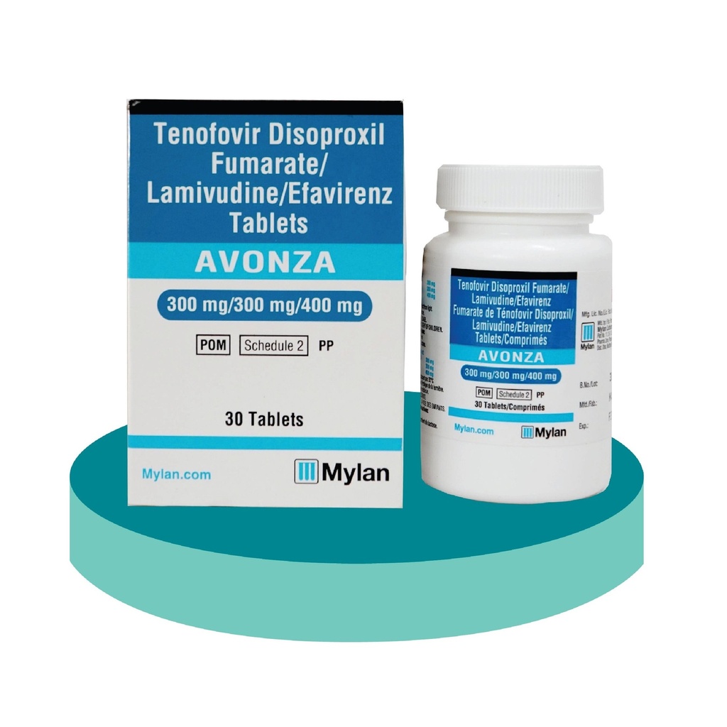 [T02874] Avonza Tenofovir Lamuvidine Mylan (Lọ/30v) 
