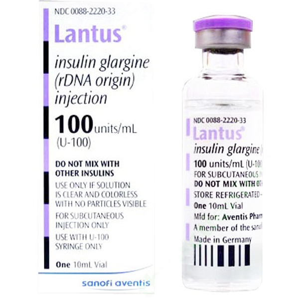 [T02893] Lantus Insulin Glargine 100UI/ml Sanofi (Lọ/10ml) date 01/2026