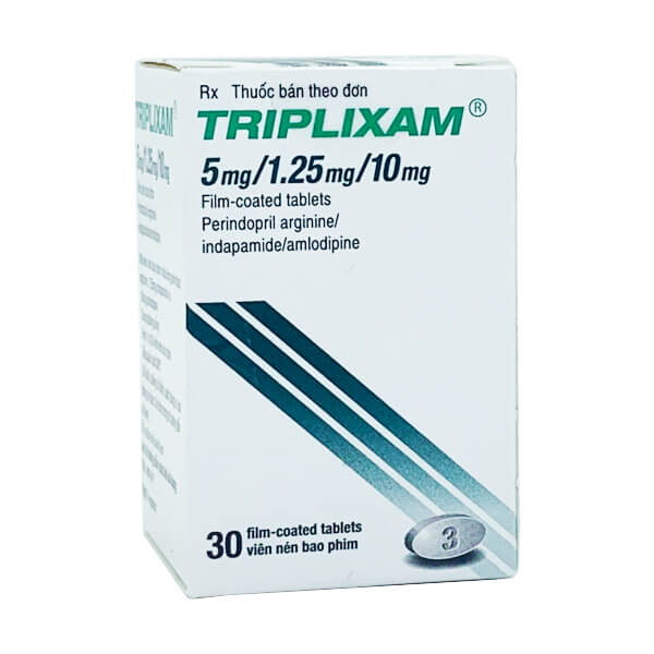 [T02911] Triplixam 5mg/1.25mg/10mg Servier Pháp (Lọ/30v) date 04/2026