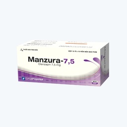 [T02925] Manzura Olanzapin 7.5mg Davipharm (H/100v) Date 04/2027