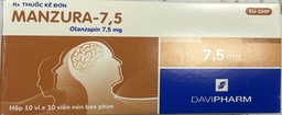 [T02925] Manzura Olanzapin 7.5mg Davipharm (H/100v)