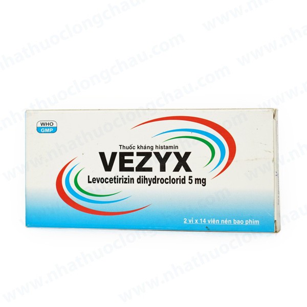 [T02996] Vezyx Levocetirizin dihydrolcorid 5mg Davipharma (H/28v) Date 11/2026