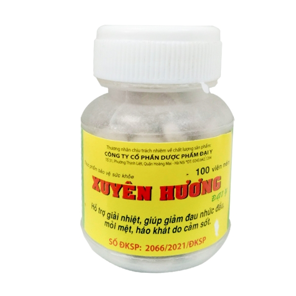 [T03084] Viên Xuyên hương Đại Y (Cọc/10lọ/100v)