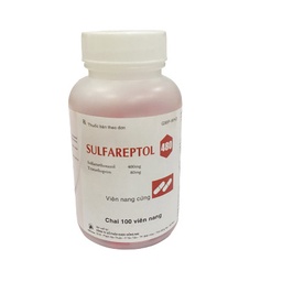 [T03101] Sulfareptol Sulfamethoxazole Trimethoprim 480 Đồng Nai (Lọ/100v) 