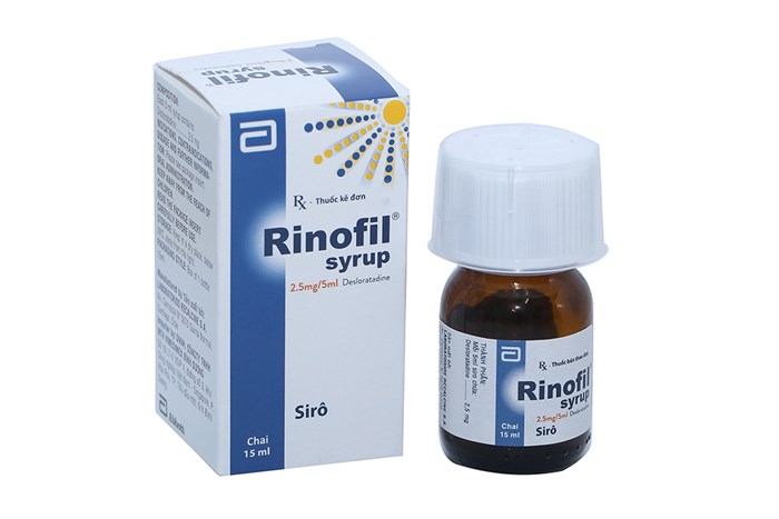 [T03245] Rinofil Desloratadine 2.5mg/5ml Abbott Singapore (Lọ/15ml) 