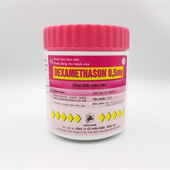 [T03351] Dexamethason 0.5mg Đồng Nai (Chai/500v)