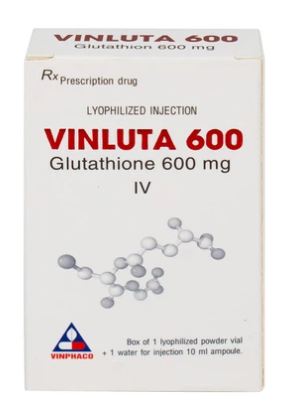 [T03420] Vinluta Glutathion 600mg bột pha tiêm Vĩnh Phúc (H/1lọ/1o)