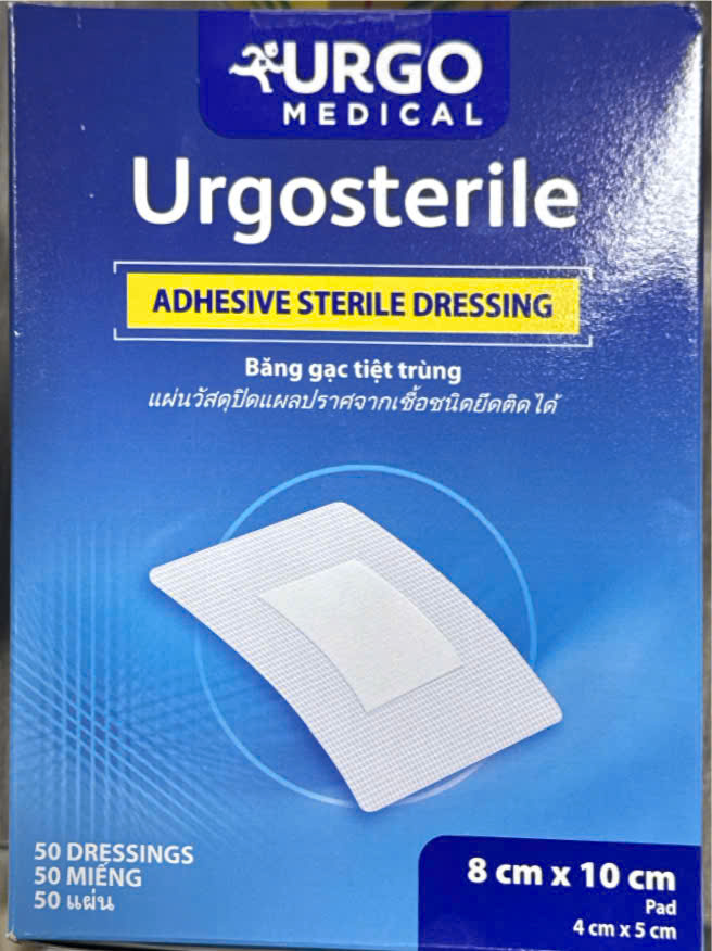 [T03547] Urgo Urgosterile 8cm x 10cm (H/50miếng)