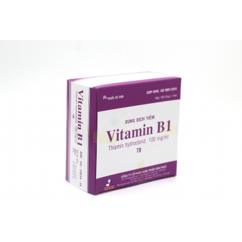 [T03741]  Vitamin B1 100mg/ml Vĩnh Phúc (H/100o/1ml) 