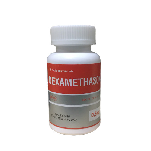 [T04058] Dexamethason 0.5mg Tiền Giang (Lọ/500v) date 05/2026