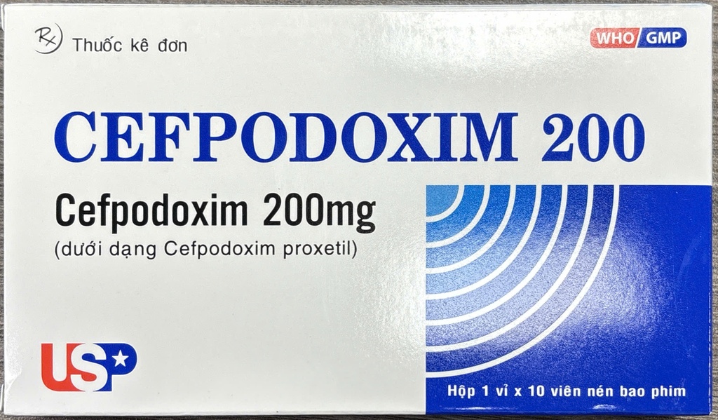 [T04738] Cefpodoxim 200 Cefpodoxim 200mg USP (H/10v) Pacfon