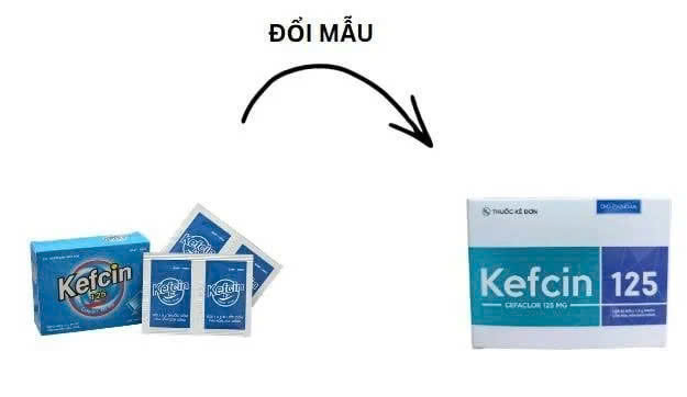 [T04767] Kefcin Cefaclor 125mg DHG Hậu Giang (H/24gói/1.5g) 