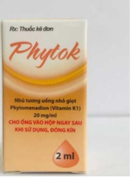 [T04819] Phytok Nhũ tương uống nhỏ giọt Phytomenadion 20mg/ml CPC1 Hà Nội (Lọ/2ml) Date 09/2026