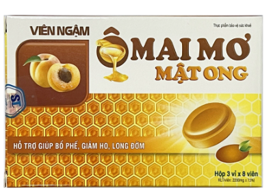 [T04842] Kẹo Ngậm Ô Mai Mơ Mật Ong Akopha (H/24v)