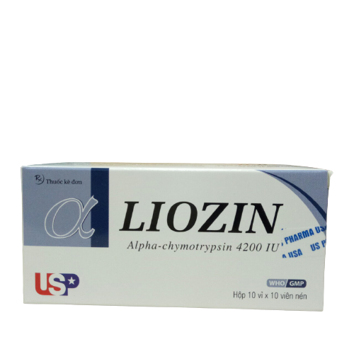[T04879] Liozin Alpha Chymotrypsin 4200IU USP (H/100v) Date 12/2027