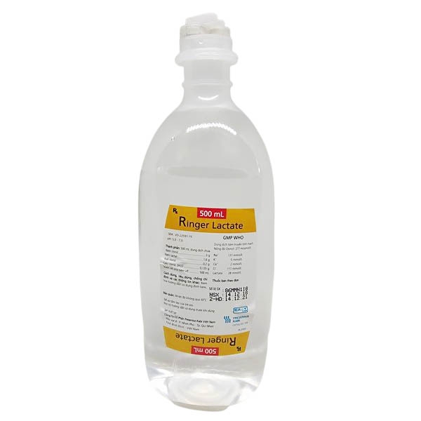 [T05160] Ringer Lactate 500ml Kabi Bình Định (Chai/500ml)