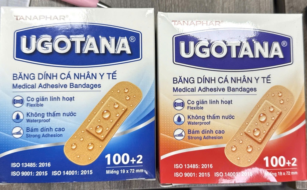 [T05347] Băng dính cá nhân 19x72mm UGOTANA (H/102 miếng)
