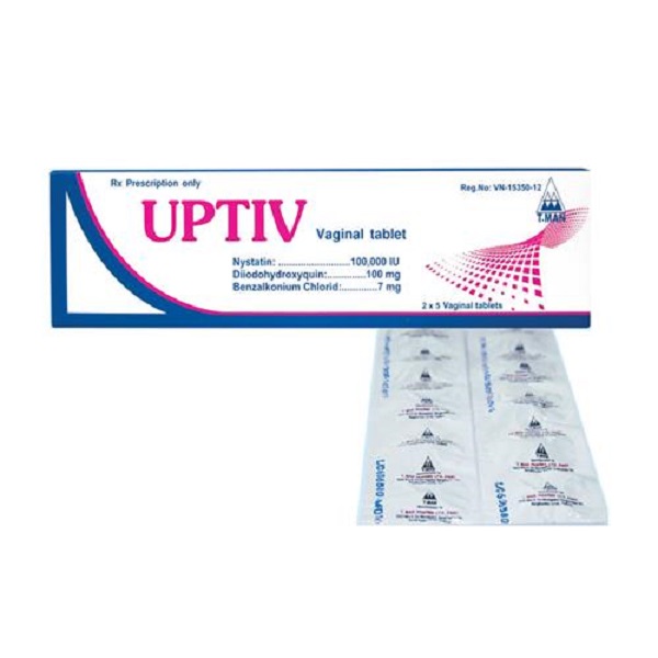 [T05428] Uptiv vaginal Viên đặt phụ khoa Thái Lan (H/10v) date 09/2026