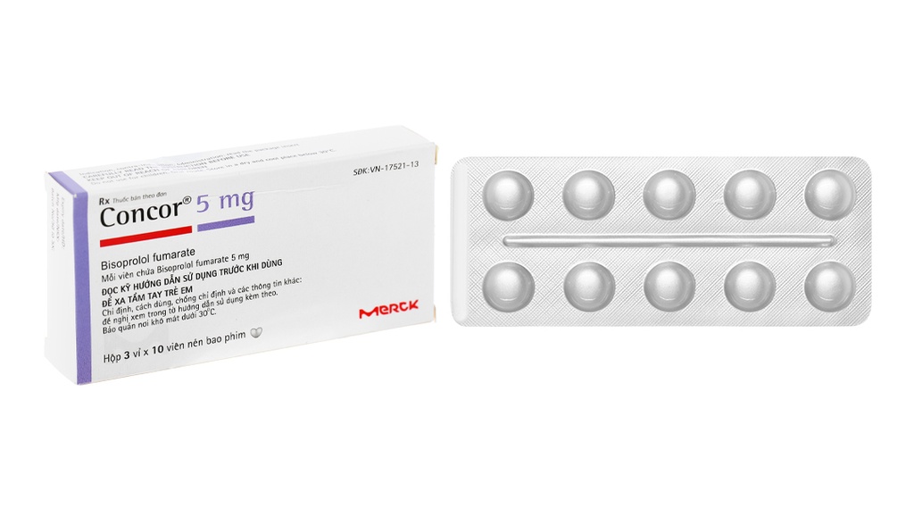 [T05491] Concor 5mg Bisoprolol Merck (H/30v) Date 01/2027