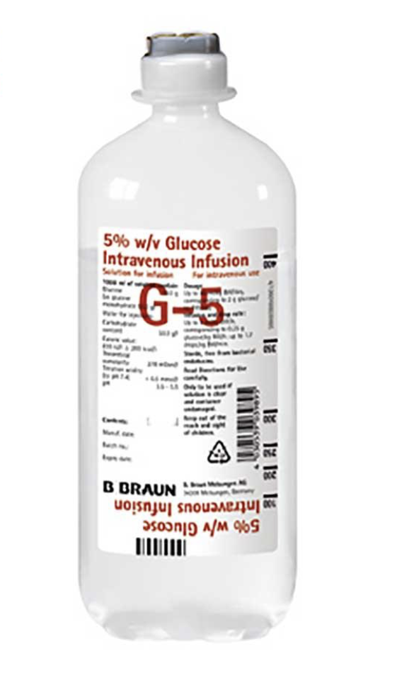 [T05561] Glucose G5 5% Dịch Truyền Braun (Chai/250ml) Date 09/2026